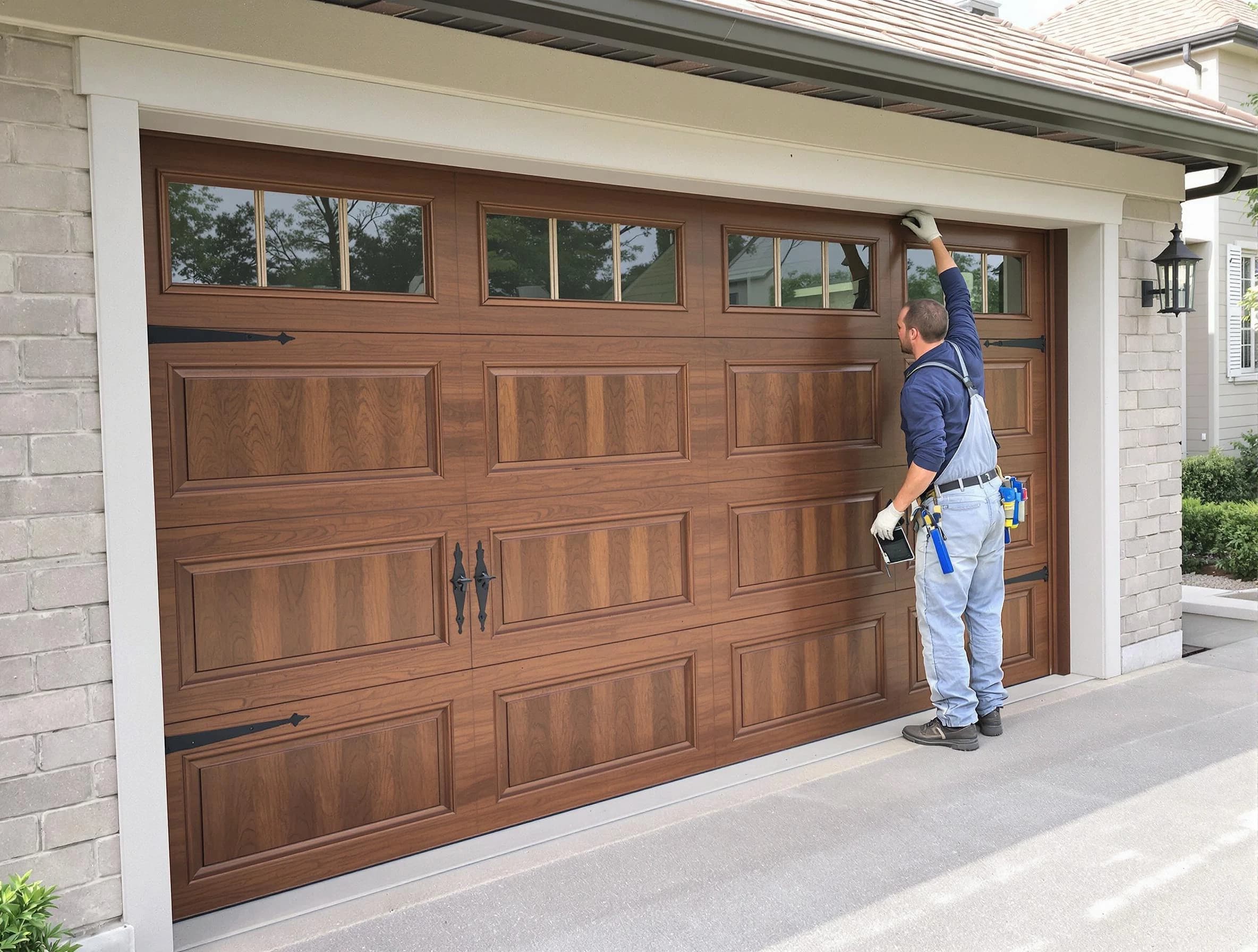 Custom garage door showcase by Sylacauga Garage Door Repair in Sylacauga