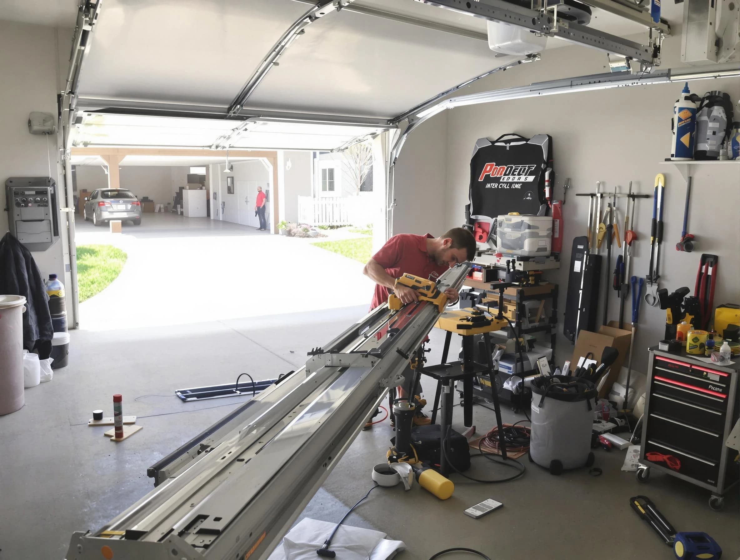 Sylacauga Garage Door Repair expert performing track repair in Sylacauga